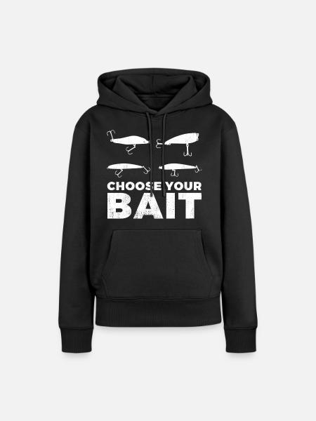 Wähle Deinen Köder - Frauen Premium Bio Hoodie - Schwarz