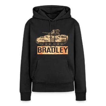 Véhicule de combat d’infanterie américain Bradley - Sweat à capuche Premium bio Femme - noir - Devant - Julia (174cm)
