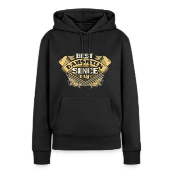 Cadeau fille fille - Sweat à capuche Premium bio Femme - noir - Devant - Julia (174cm)
