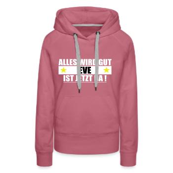 Eve Name First Name Birthday - Women’s Premium Organic Hoodie - mauve - Front - Isabella (175cm)