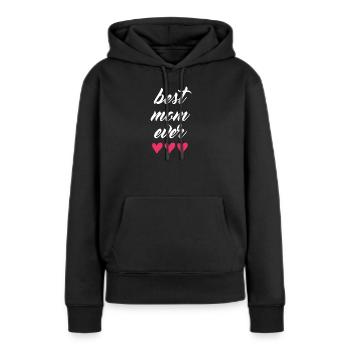 Beste Mutter aller Zeiten - Frauen Premium Bio Hoodie - Schwarz - Vorne - Julia (174cm)
