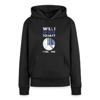 Writer Will I Write Today - Frauen Premium Bio Hoodie - Schwarz - Vorne - Julia (174cm)