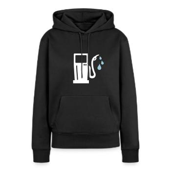 Essence - Sweat à capuche Premium bio Femme - noir - Devant - Julia (174cm)