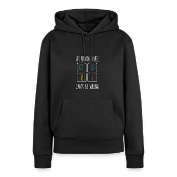 Periodensystem - Frauen Premium Bio Hoodie - Schwarz - Vorne - Julia (174cm)