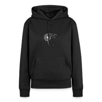 Büffel Rind Ochsen - Frauen Premium Bio Hoodie - Schwarz - Vorne - Julia (174cm)