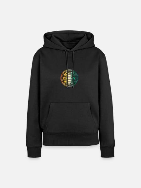 Florian - Frauen Premium Bio Hoodie - Schwarz