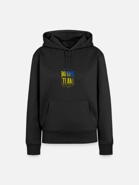 Boxing Crew - Frauen Premium Bio Hoodie - Schwarz