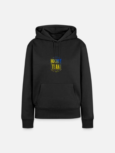 Hockey Crew - Frauen Premium Bio Hoodie - Schwarz