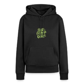 Beste Erzieherin Galaxie Dankeschön Präsent - Frauen Premium Bio Hoodie - Schwarz - Vorne - Julia (174cm)