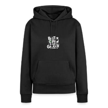 Bester Opa Galaxie UFO Geburtstag Vatertag - Frauen Premium Bio Hoodie - Schwarz - Vorne - Julia (174cm)