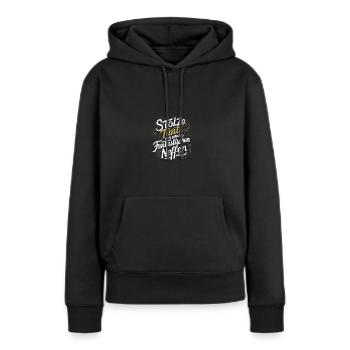 Stolze Tante Neffen Liebe Familie Ehre Freude - Frauen Premium Bio Hoodie - Schwarz - Vorne - Julia (174cm)