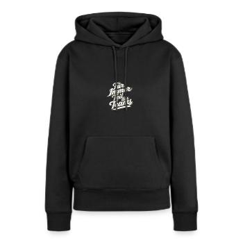Für immer Team Trainer Coach Dankeschön Fitness - Frauen Premium Bio Hoodie - Schwarz - Vorne - Julia (174cm)