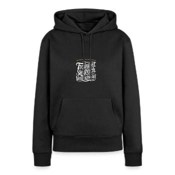 Ruhestand Trainer Danke Coach Abschied Geschenk - Frauen Premium Bio Hoodie - Schwarz - Vorne - Julia (174cm)
