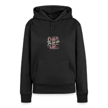Coolste Trainerin Danke Coach Fitness Tanz - Frauen Premium Bio Hoodie - Schwarz - Vorne - Julia (174cm)