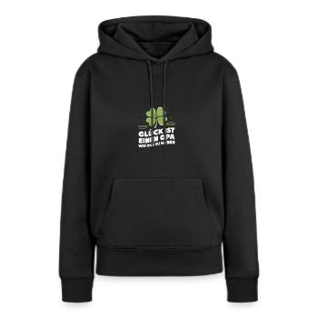 Opa Glück Bester Grossvater Bald Opa Enkelsohn - Frauen Premium Bio Hoodie - Schwarz - Vorne - Julia (174cm)