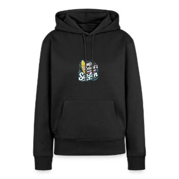 Mir reicht's Surfen T-Shirt Wellenreiter Meer - Frauen Premium Bio Hoodie - Schwarz - Vorne - Julia (174cm)