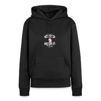 Nur ein Mädchen, das Baseball-Einhorn liebt - Frauen Premium Bio Hoodie - Schwarz - Vorne - Julia (174cm)
