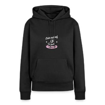 Eiskunstlauf-Trainerin Eisprinzessin Fanartikel - Frauen Premium Bio Hoodie - Schwarz - Vorne - Julia (174cm)