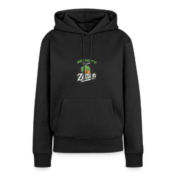 Mir reicht's Zelten Camper Outdoor Abenteuer - Frauen Premium Bio Hoodie - Schwarz - Vorne - Julia (174cm)