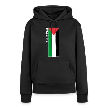Palestine Drapeau Palestinien T-Shirt - Sweat à capuche Premium bio Femme - noir - Devant - Julia (174cm)