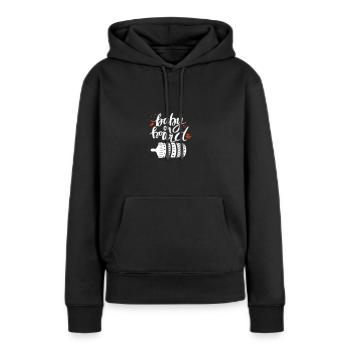 Baby on Bord Schwangerschaft Pregnant - Frauen Premium Bio Hoodie - Schwarz - Vorne - Julia (174cm)