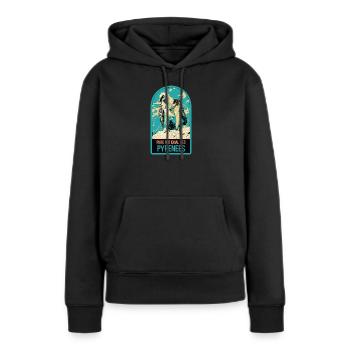 Bartgeier Pyrenäen-Nationalpark: majestätische Fauna - Frauen Premium Bio Hoodie - Schwarz - Vorne - Julia (174cm)