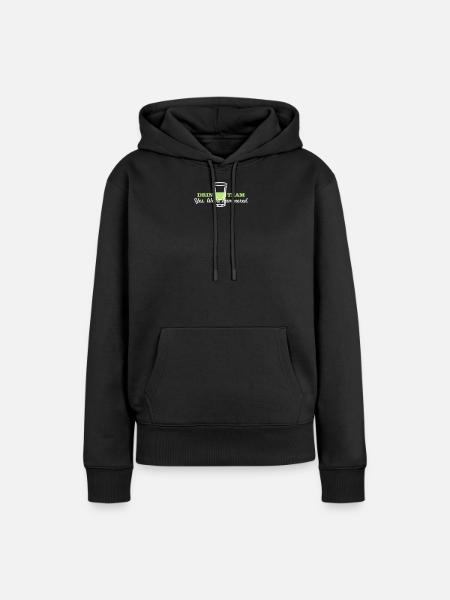 Schnapsglas / shot glass (2c) - Frauen Premium Bio Hoodie - Schwarz