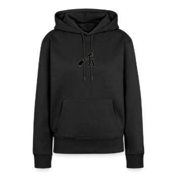 Tourist - Frauen Premium Bio Hoodie - Schwarz - Vorne - Julia (174cm)