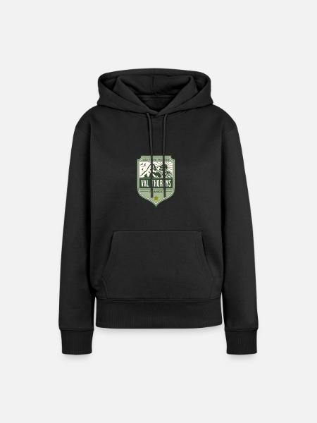 Val Thorens France Three Valleys Ski - Women’s Premium Organic Hoodie - black