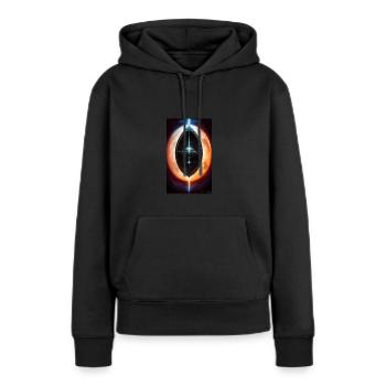 Alien | UFO | Raumschiff | UAP | außerirdische - Frauen Premium Bio Hoodie - Schwarz - Vorne - Julia (174cm)