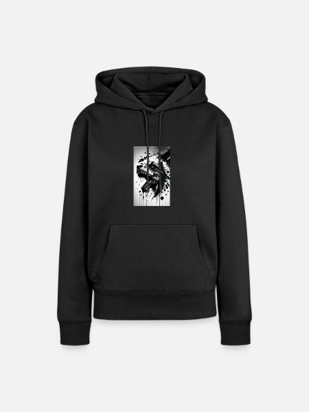 Dinosaurier | T-Rex | Tyrannosaurus - Frauen Premium Bio Hoodie - Schwarz