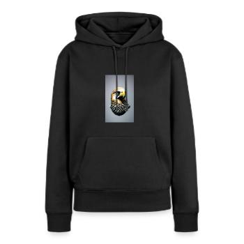 Aigle | Oiseaux | Liberté | Animaux - Sweat à capuche Premium bio Femme - noir - Devant - Julia (174cm)