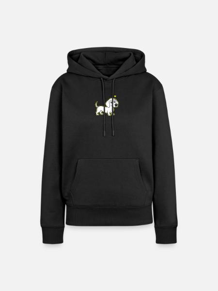 Fritz_the_Sausage_Dog - Sweat à capuche Premium bio Femme - noir