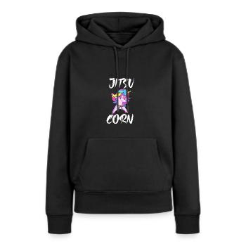 Jiu Jitsu Selbstverteidigung - Frauen Premium Bio Hoodie - Schwarz - Vorne - Julia (174cm)