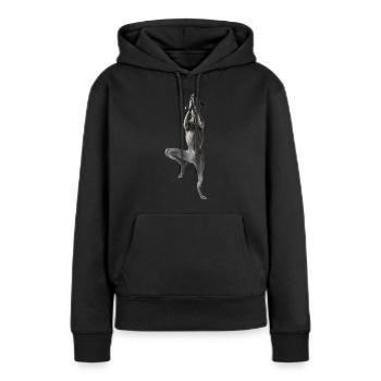 Deutsche Dogge - Frauen Premium Bio Hoodie - Schwarz - Vorne - Julia (174cm)