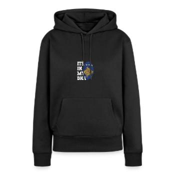 Drapeau du Kosovo Drapeau Jersey Cadeau Kosovar - Sweat à capuche Premium bio Femme - noir - Devant - Julia (174cm)