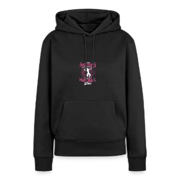 Handballerin Handballspielerin Geschenk Handball - Frauen Premium Bio Hoodie - Schwarz - Vorne - Julia (174cm)