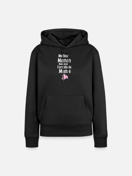 Beste erstaunliche Mutter und Oma - Frauen Premium Bio Hoodie - Schwarz