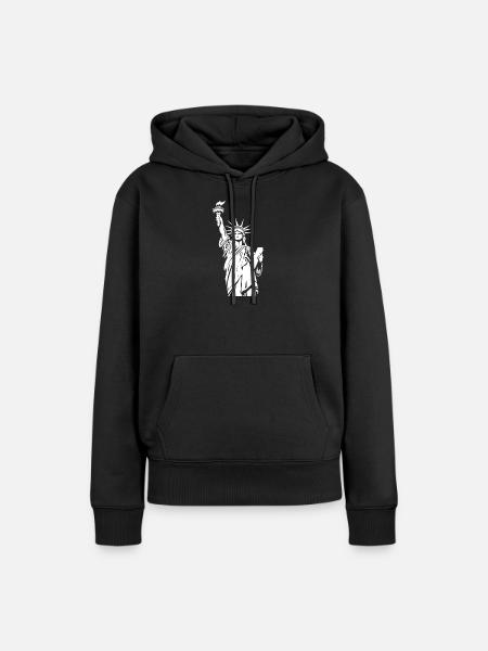 Statue of Liberty - Frauen Premium Bio Hoodie - Schwarz