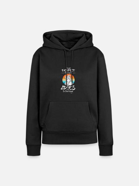 Sternzeichen Widder - Frauen Premium Bio Hoodie - Schwarz