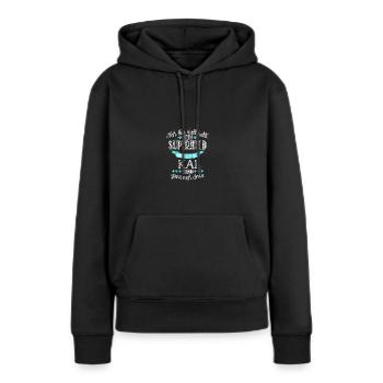 kai - Frauen Premium Bio Hoodie - Schwarz - Vorne - Julia (174cm)