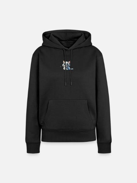 Baby Kitty - Frauen Premium Bio Hoodie - Schwarz