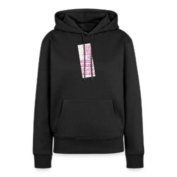 Toll - Sarkastischer Spruch - Frauen Premium Bio Hoodie - Schwarz - Vorne - Julia (174cm)