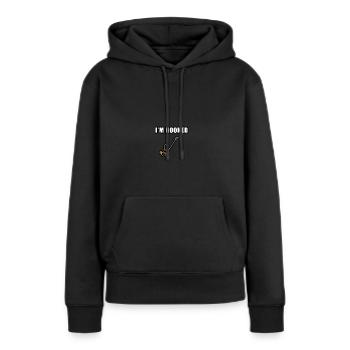 Bachelor Party Apparel - Fiance Engagement Fishing - Frauen Premium Bio Hoodie - Schwarz - Vorne - Julia (174cm)