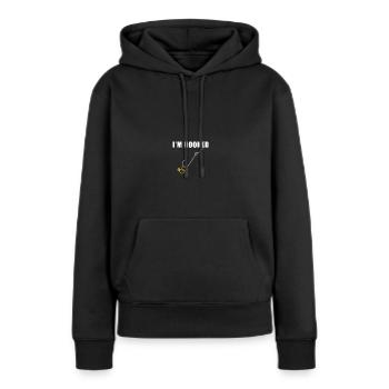 Bachelor Party Apparel - Fiance Engagement Fishing - Frauen Premium Bio Hoodie - Schwarz - Vorne - Julia (174cm)