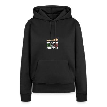Wooden Spoon Survivor - Italian - Frauen Premium Bio Hoodie - Schwarz - Vorne - Julia (174cm)