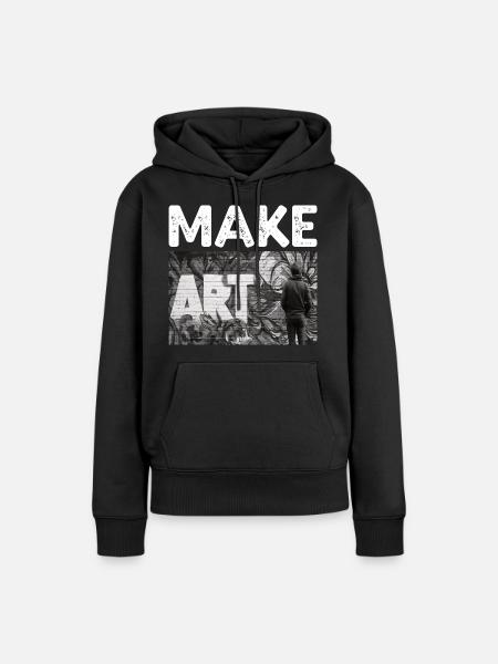 Make Art - Frauen Premium Bio Hoodie - Schwarz