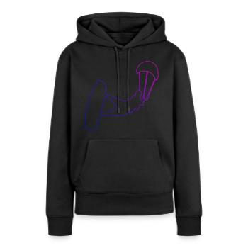 Kitesurf Kitesurf Femmes Kitesurf Kitesurfer - Sweat à capuche Premium bio Femme - noir - Devant - Julia (174cm)