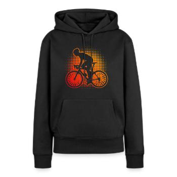 Vélo de route Vélo de route Vélo de route Cycliste de route Cycliste de route - Sweat à capuche Premium bio Femme - noir - Devant - Julia (174cm)