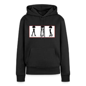 Anime Girls - Sexy Legs - Japan Girl Design - Sweat à capuche Premium bio Femme - noir - Devant - Julia (174cm)